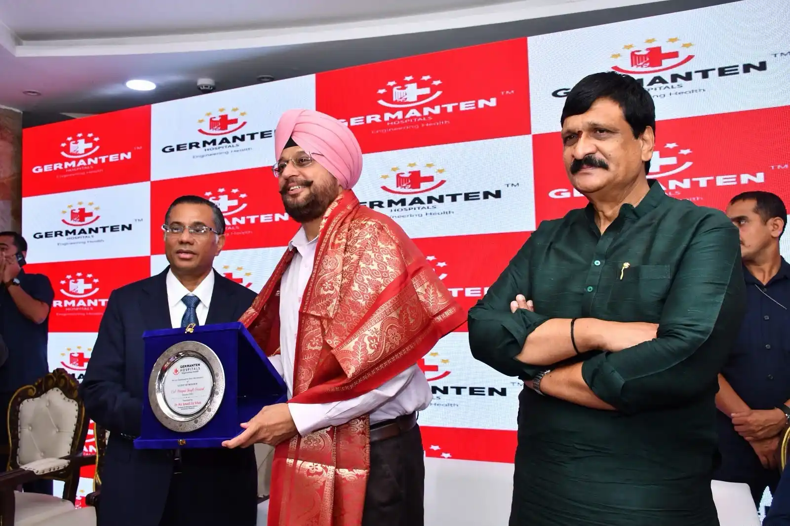 Welcome ceremony at Germanten Hospitals in Attapur Hyderabad
